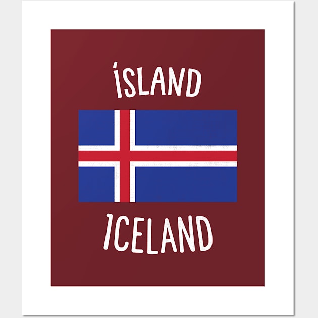 Iceland Flag Wall Art by phenomad